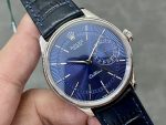 Rolex Cellini Date 50519 Blue Dial Blue Leather Strap 39MM Mens Replica Watch - Image 4