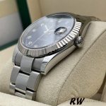 Rolex Datejust 126334 0015 Fluted Bezel Blue Diamond Dial 41MM Mens Replica Watch - Image 13