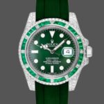 Rolex Submariner 116610 Green Dial Rubber strap 40mm Mens Replica Watch