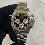 Rolex Two Tone Daytona 126503 0002 Black Diamond Replica Watch - Image 3