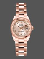 Rolex Datejust 179165 Everose Gold Pink Roman Dial 26MM Lady Replica Watch