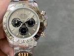 Rolex Cosmograph Daytona 116509 Silver Index Dial 40MM Mens Replica Watch - Image 3
