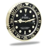 Rolex GMT Master Black and Gold Wall Clock - Image 3