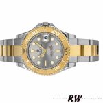 Rolex Yacht-Master 168623 Steel Yellow Gold Platinum Dial 35MM Unisex Replica Watch - Image 4