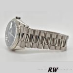 Rolex Day-Date 118239 White Gold Black Dial Fluted Bezel 36mm Unisex Replica Watch - Image 4