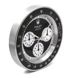 Rolex Daytona White Logo Wall Clock - Image 2
