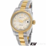 Rolex Datejust 179163 Silver Jubilee Dial Domed Dezel 26MM Lady Replica Watch - Image 3