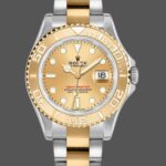 Rolex Yacht-Master 168623 Steel Yellow Gold Champagne Dial 35MM Unisex Replica Watch