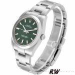 Rolex Oyster Perpetual Air-King 114200 Olive Green Index Dial 34mm Unisex Replica watch - Image 3
