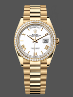 Rolex Day Date 36 Yellow Gold m128348rbr 0064 White Dial