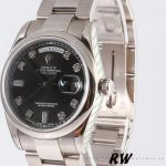 Rolex Day-Date 118209 Black dial 36mm Unisex Replica Watch - Image 4