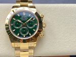 Rolex Daytona 116508 Yellow Gold Green Index Dial 40MM Mens Replica Watch - Image 3