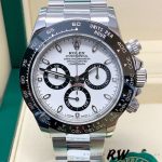 Rolex Cosmograph Daytona 116500LN Stainless Steel White Dial 40mm Mens Replica Watch - Image 3