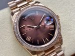 Rolex Day Date 36 Everose Gold Diamond Bezel m128345rbr 0075 - Image 4