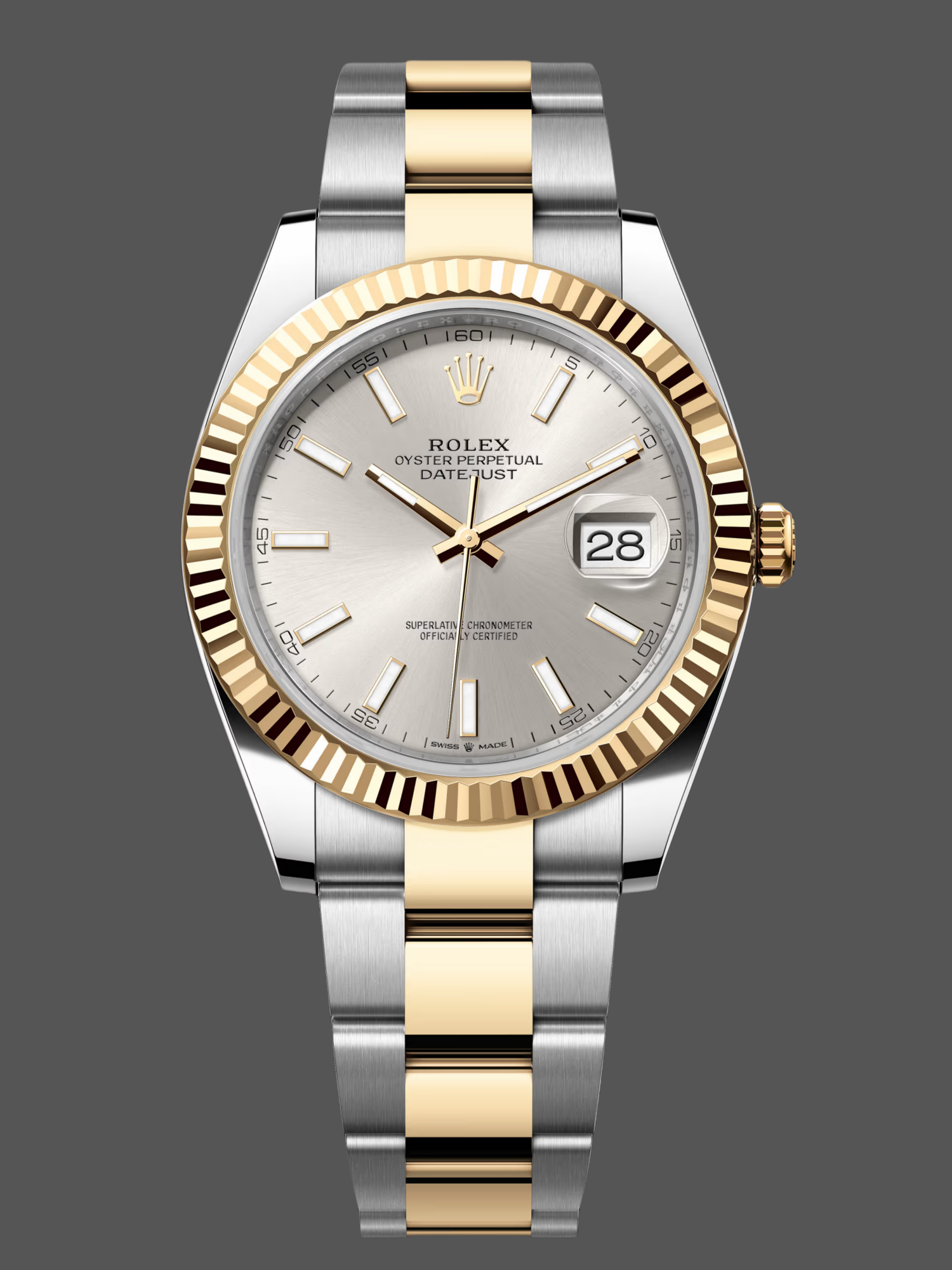 05E76E6C-0915-B5E9-1957-899B7F60B51A Rolex Datejust 41 Oystersteel Silver Dial M126333 0001 Men's Watch - Image 1
