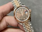 Rolex Datejust 28 Chocolate Index Steel & Rose Gold m279171 0009 Women's Watch - Image 5