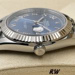 Rolex Datejust 126334 0025 Fluted Bezel Blue Roman Numeral Dial 41MM Mens Replica Watch - Image 15