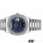 Rolex Day-Date 218349 Wave Blue Dial 41MM Mens Replica Watch - Image 4