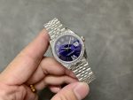 Rolex Datejust 31mm Stainless Steel 278384RBR 0030 Aubergine VI Jubilee Women's Watch - Image 6