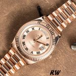 Rolex Day-Date 218235 Concentric Circle Champagne Dial Rose Gold 41MM Mens Replica Watch - Image 2