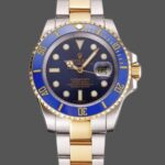 Rolex Submariner PR16233B Two Tone Blue Dial 41mm Mens Replica Watch