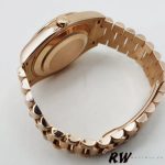 Rolex Day-Date 218235 Concentric Circle Champagne Dial Rose Gold 41MM Mens Replica Watch - Image 6