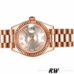 Rolex Datejust 279175 Sundust Roman Numeral Dial Fluted Bezel 28mm Lady Replica Watch - Image 4