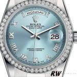 Rolex Day Date 118346 Roman Ice Blue Dial 36mm Unisex Replica Watch - Image 2