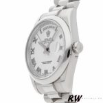 Rolex Day-Date 118206 White Roman Numeral 36mm Unisex Replica Watch - Image 3