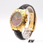 Rolex Daytona 116518 Black MOP Roman Dial 40mm Mens Replica Watch - Image 4