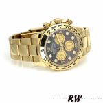 Rolex Daytona 116508 Yellow Gold Black Mother Of Pearl Dial 40MM Mens Replica Watch - Image 15