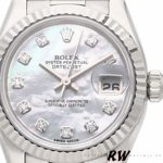 Rolex Datejust 179179 Mother of Pearl Diamond Dial Fluted Bezel 26MM Lady Replica Watch - Image 4