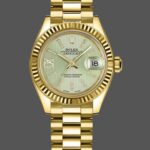 Rolex Datejust 279178 Linden Green Dial Fluted Bezel 28mm Lady Replica Watch