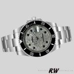 Rolex Yacht-Master 116695 Stainless Steel Diamond Paved Dial 40MM Mens Replica Watch - Image 3
