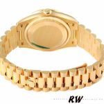 Rolex Day-Date 128348RBR Dark Grey Dial Yellow Gold 36MM Unisex Replica Watch - Image 6