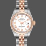 Rolex Datejust 179171 White Roman Numeral Dial Fluted Bezel 26MM Lady Replica Watch