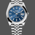 Rolex Datejust 41 Stainless Steel Smooth 126300 0024 Blue Stick Dial
