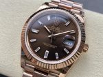 Rolex Day Date 40 18kt Everose Gold Rolex President Chocolate Dial m228235 0003 - Image 5
