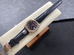 Rolex Day Date 36 Everose Gold Black Dial 118135 0063 Leather Watch - Image 9