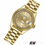 Rolex Datejust 279178 Champagne Index Dial Fluted Bezel 28mm Lady Replica Watch - Image 2