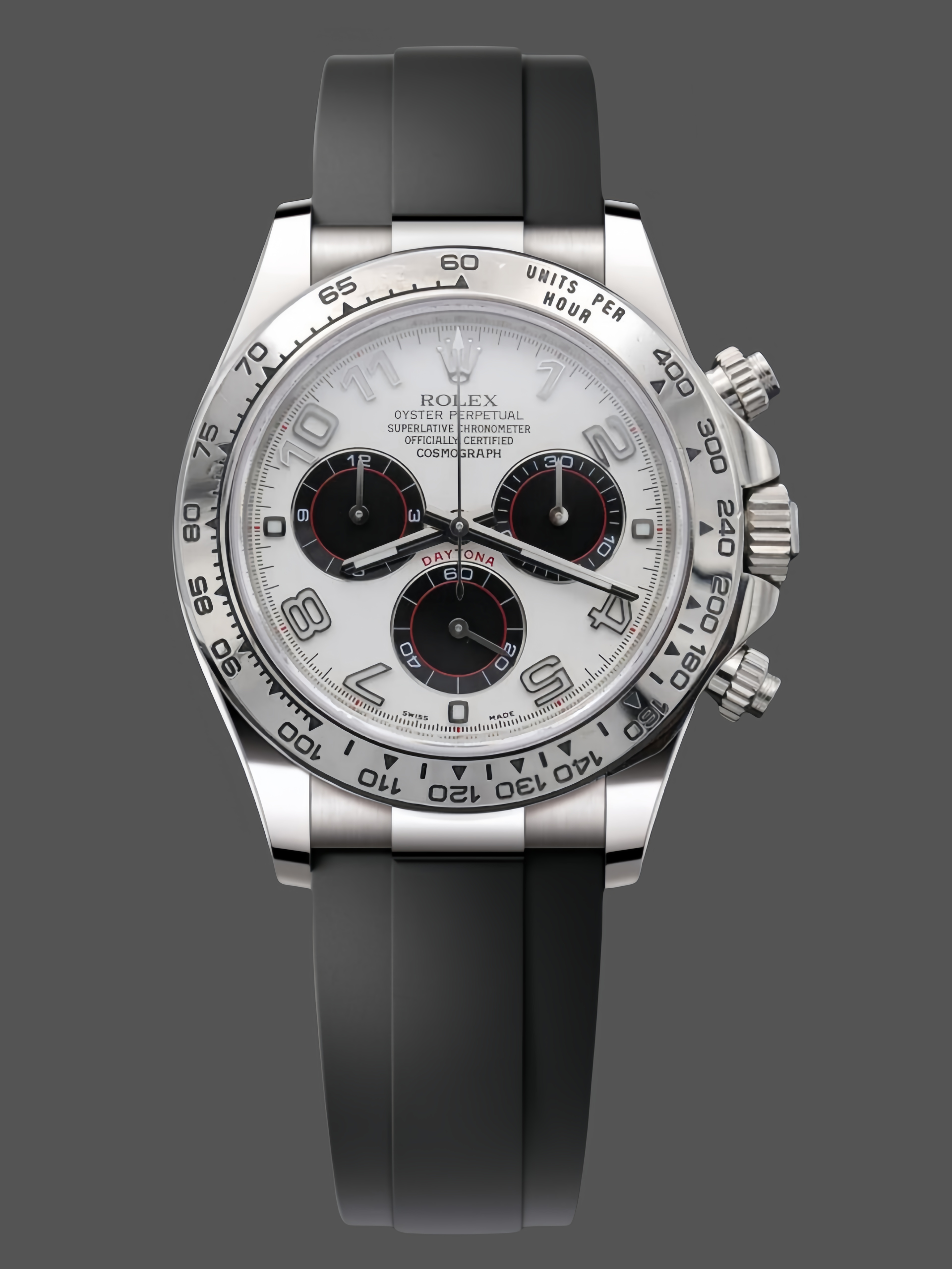 0AF413FC-4EB4-C6F1-55E4-F8048F8E073A Rolex Cosmograph Daytona White Gold Case Panda Dial 116519 Men's Watch - Image 1