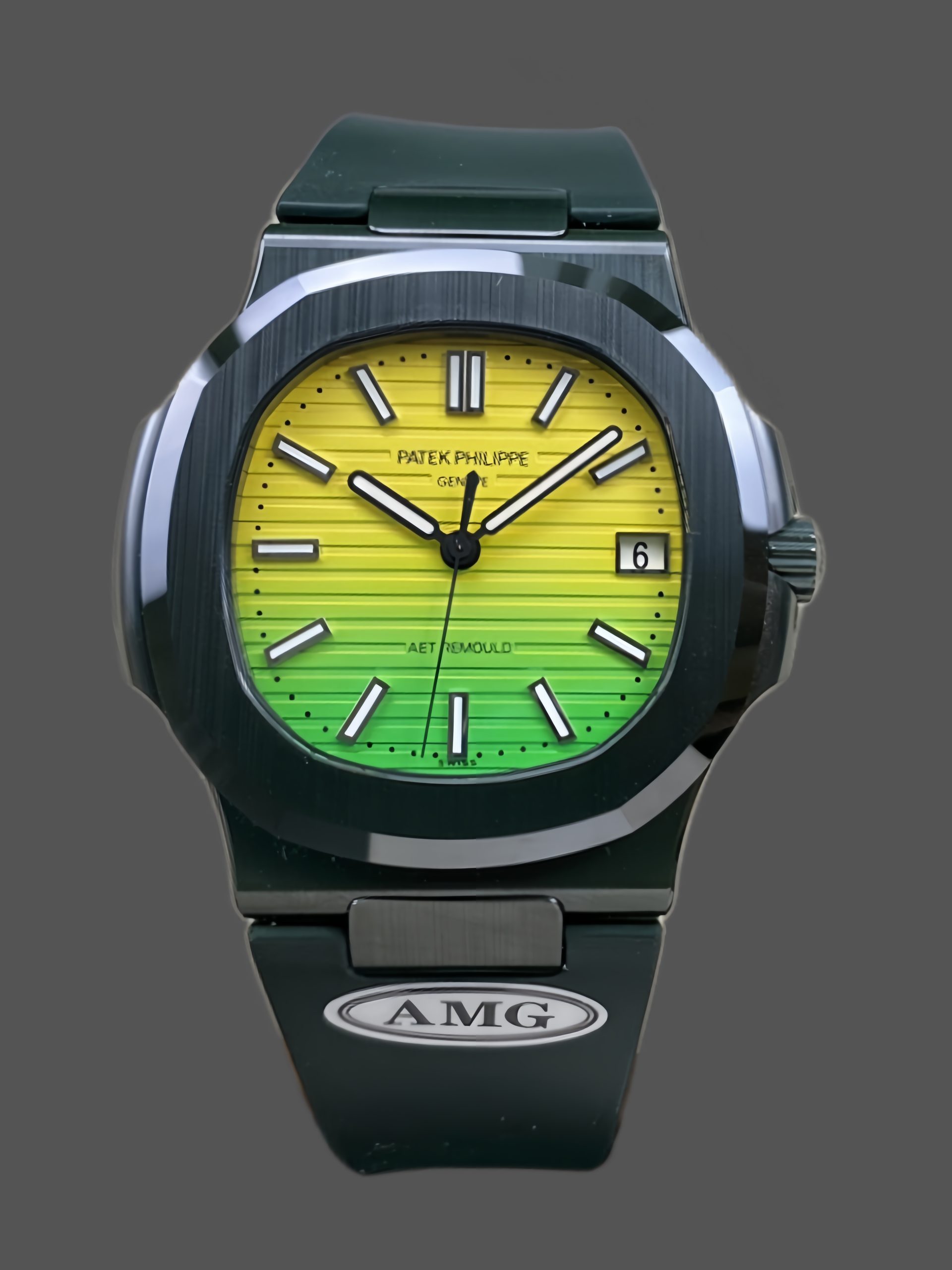 0B3ADC87-58E6-24FD-1732-385470B10118 Patek Philippe Nautilus Yellow & Green 5711 40MM Watch - Image 1