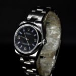 Rolex Oyster Perpetual 177200 Black Dial Blue Baton 31mm Lady Replica Watch - Image 3