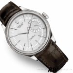 Rolex Cellini Date 50519 Brown Leather Silver Dial 39mm Mens Replica Watch - Image 3