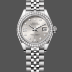 Rolex Datejust 28 Silver Dial Diamond Bezel m279384rbr 0021 Women's Watch