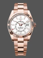 Rolex Sky Dweller 42 Rose Gold White Dial M336935 0003 Men's Watch