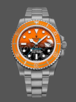 Rolex Submariner DIW Persimmon Orange Black Dial Ceramic Orange Bezel