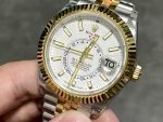 Rolex Sky Dweller 42 White Dial Yellow Gold Stainless Steel Jubilee 336933 0006 - Image 5