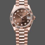 Rolex Datejust 31mm Chocolate Dial Diamond Markers m278275 0010 Women's Watch