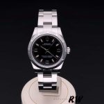 Rolex Oyster Perpetual 177210 Black Dial Pink Baton 31mm Lady Replica Watch - Image 2